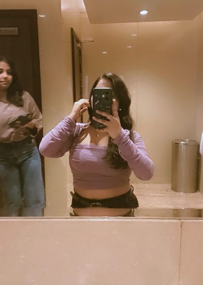 Lilac Ruched Long Sleeve Crop Top