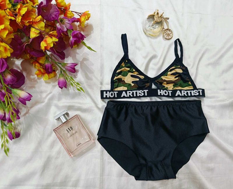 🇭🇲💫♥️Camouflage bra penty set