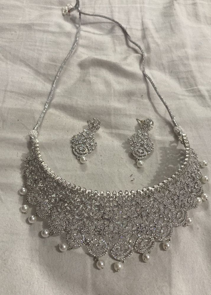 Artificial Silver Jewellery Set