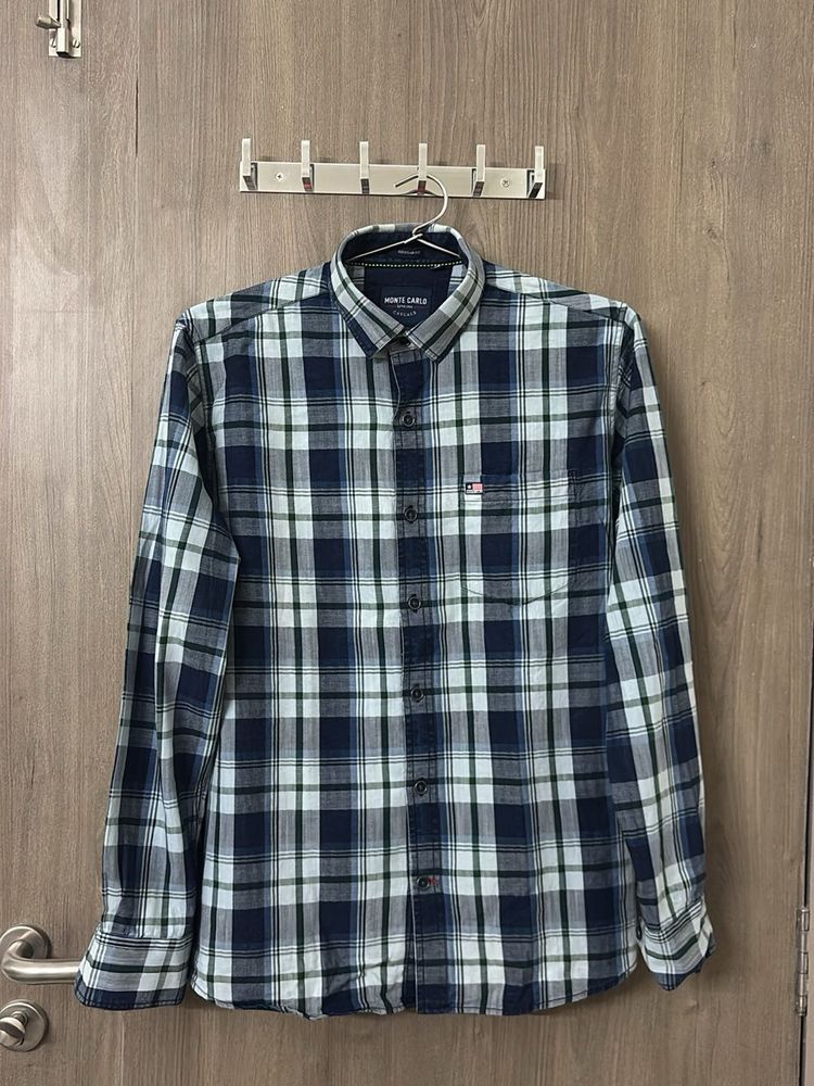 Monte Carlo Plaid Shirt- M