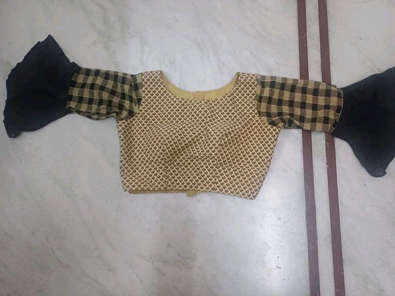 Padded Blouse with Bell Sleeves XL to XXL