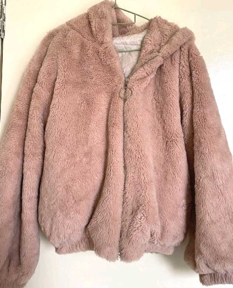 Cozy Pink Faux Fur Hoodie