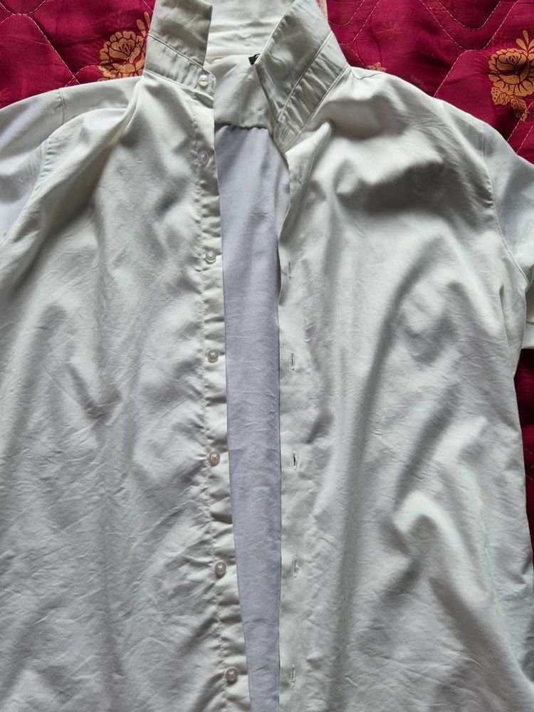 A White New Shirt From Zudio