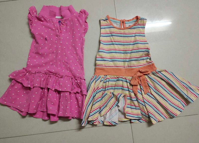 Combo Of Two Frocks 18 To 24 Months
