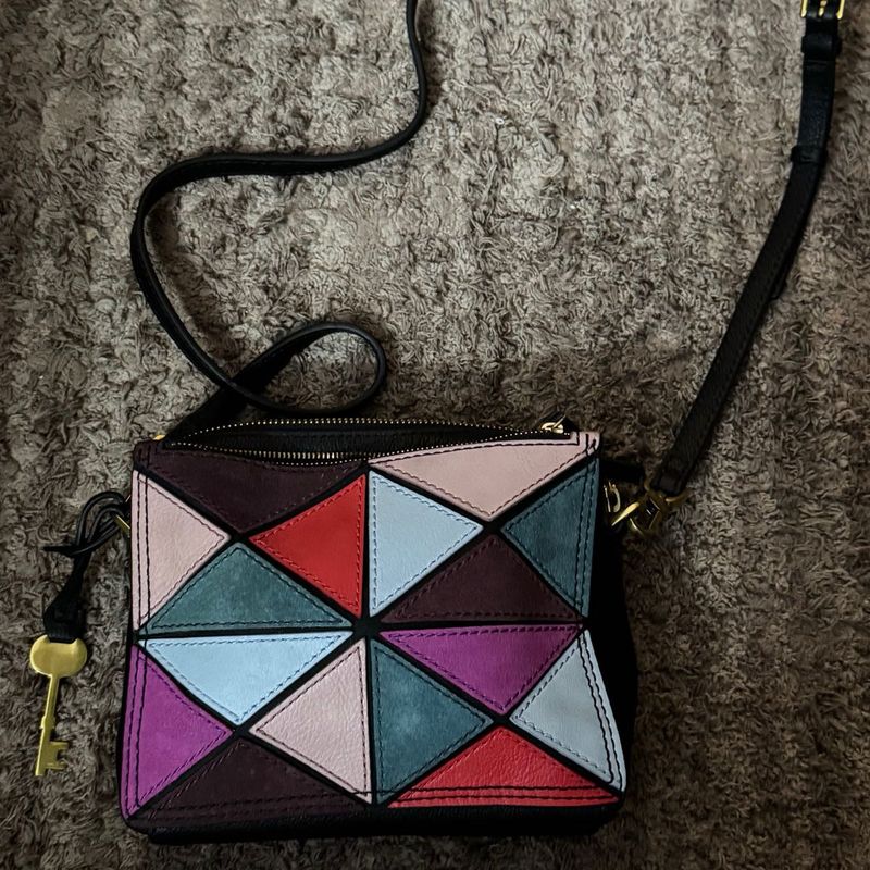 Fossil leather Crossbody Bag - with og key