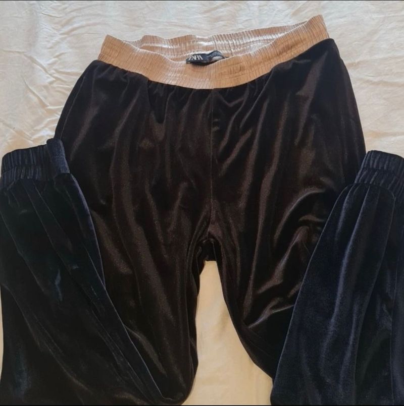 Zara Velvet Joggers
