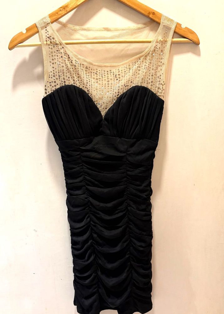 Elegant Black Imported Party Dress