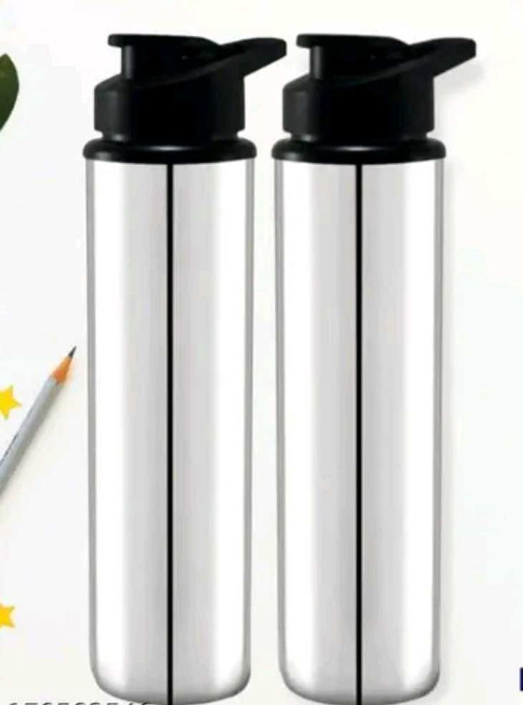 Pack Of Two Steel Sipper Bottle