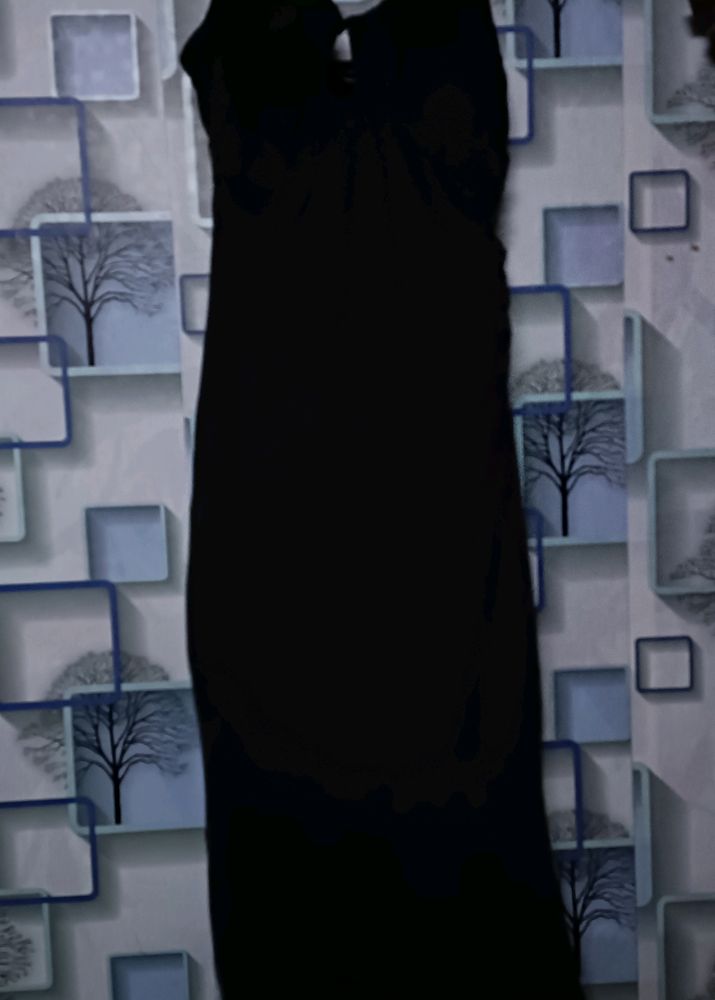 BLACK  MIDI CUT OUT BODYCON DRESS