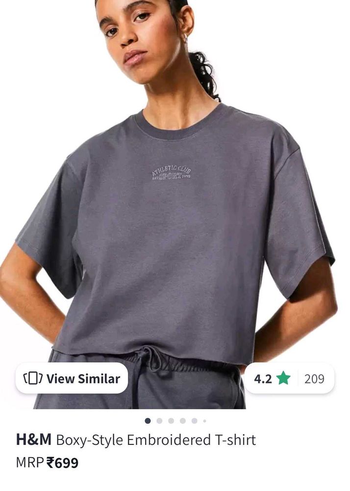 H&amp;M Embroidered Tee