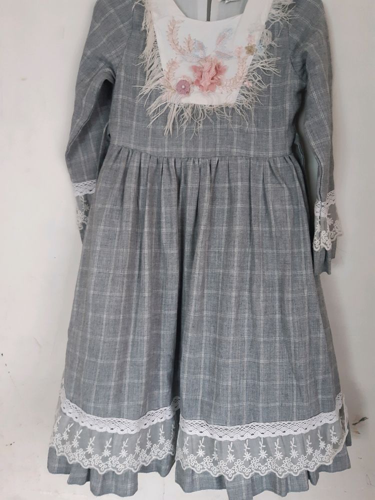 Special Winter Function Baby Frock Imported