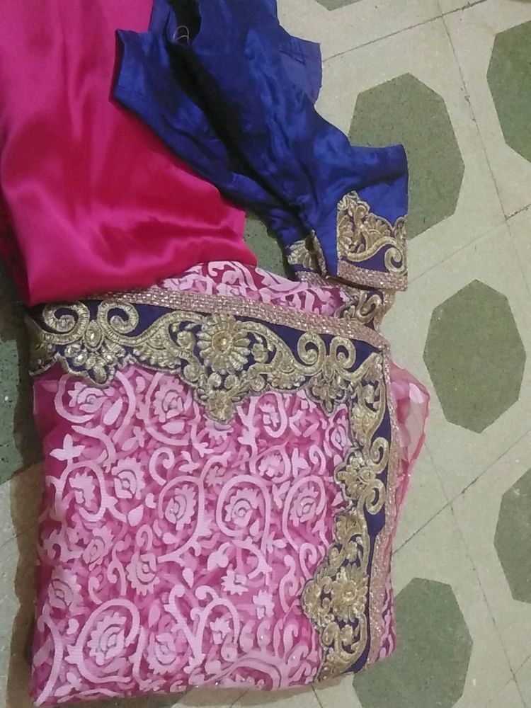 Net Sadi Blause And Paticot