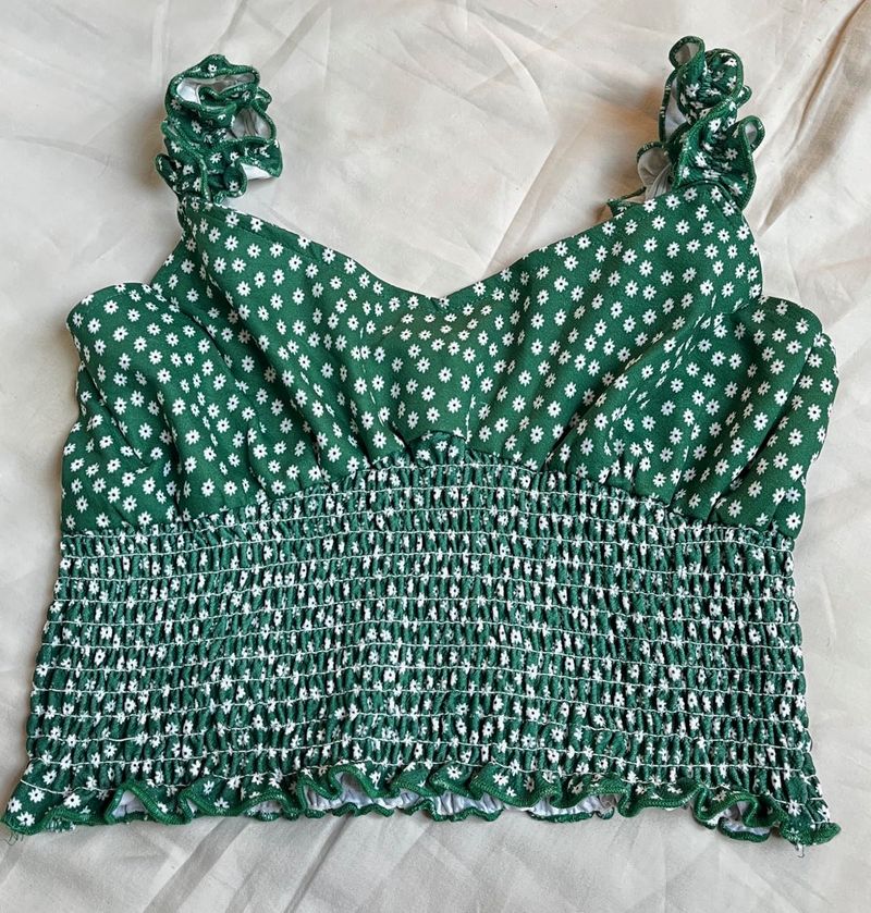 Floral Crop Top🌺💚