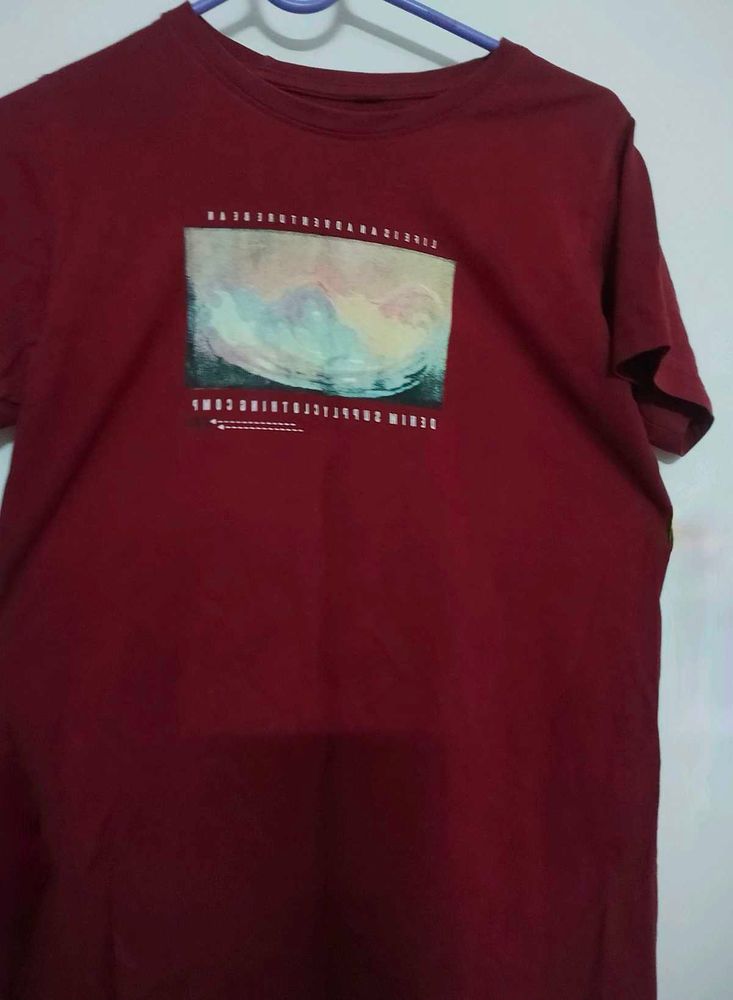 Maroon Tshirt For Kids
