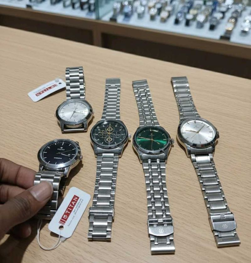 Titan Silver Watches