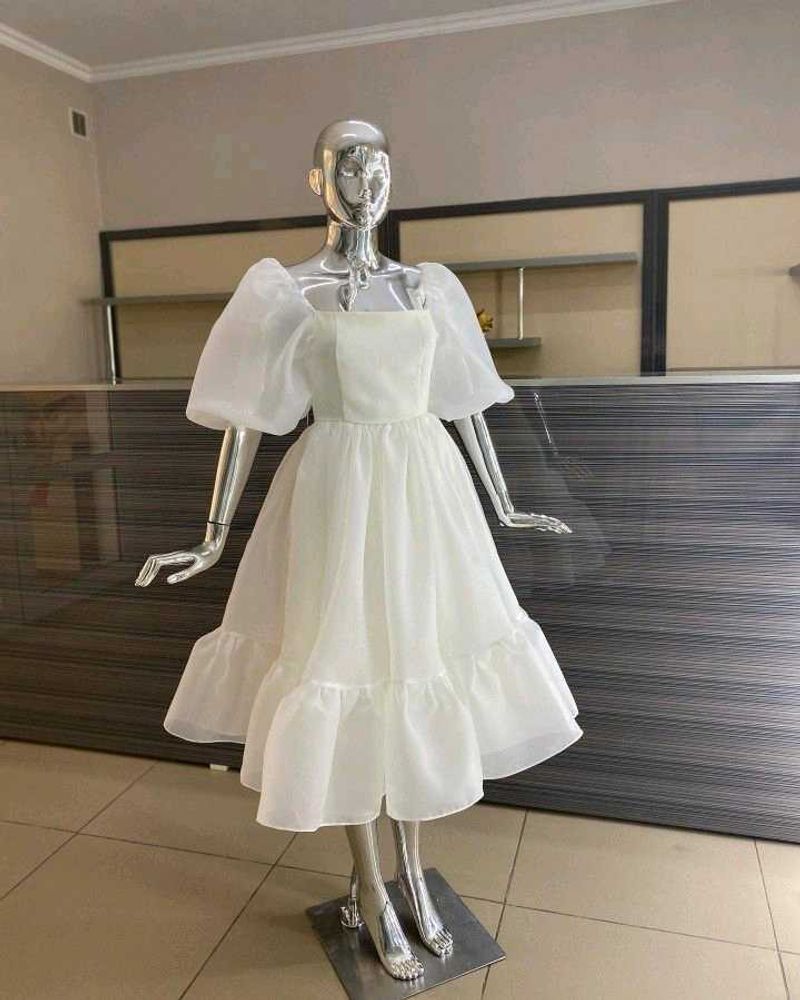 Dress Material Frock One Piece Organza Fabric