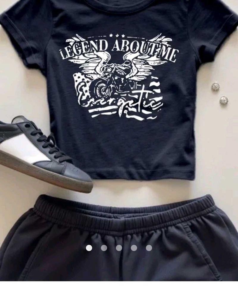 Savana Cool Graphic crop top