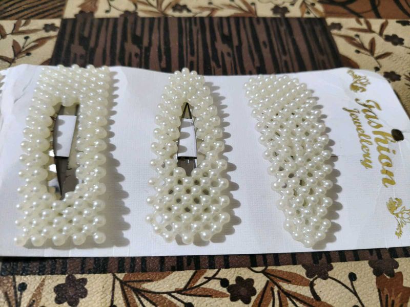 Pearl Hair Clip Set