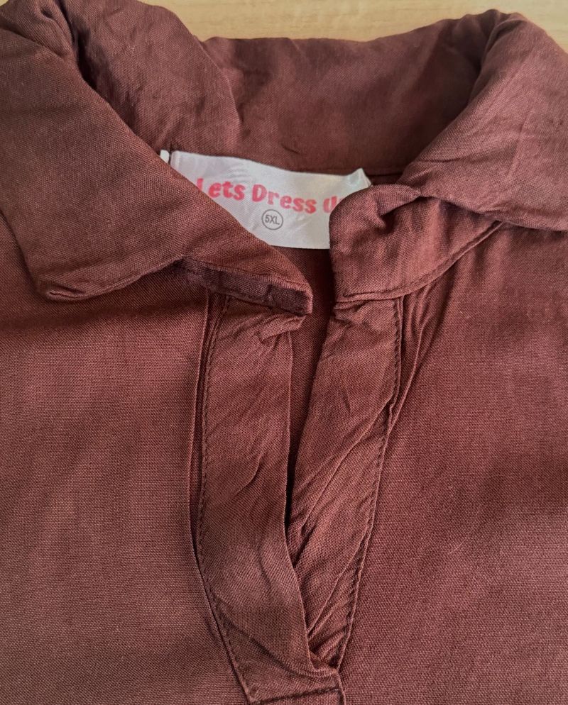 Brown Ethnic Style Kaftan