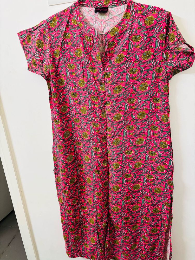 Floral Print Casual kurta