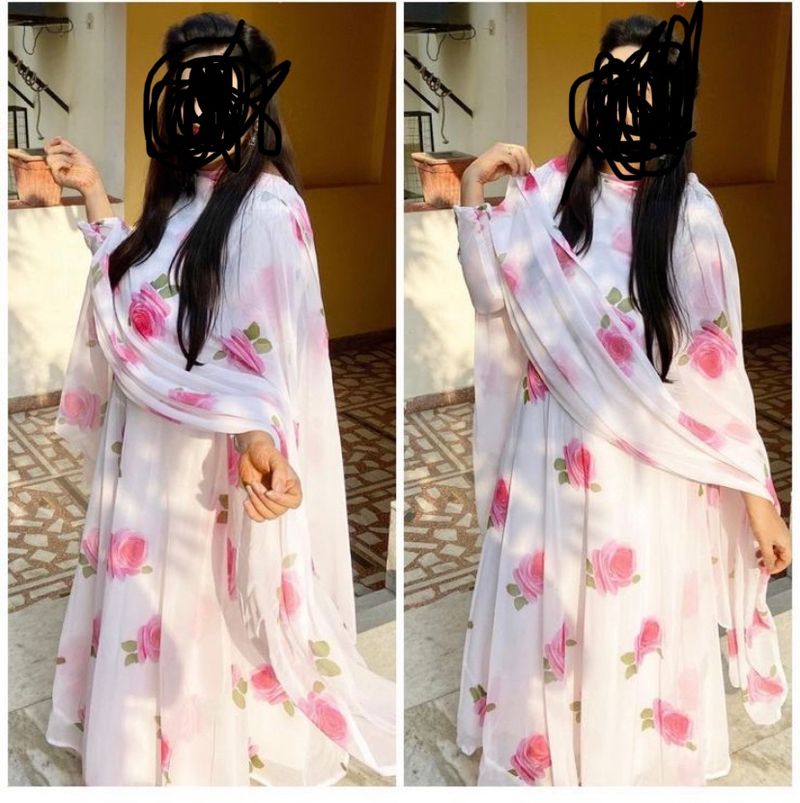 Floral Anarkali Suit