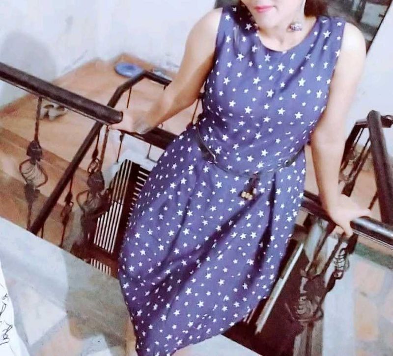 Starry Sleeveless Dress