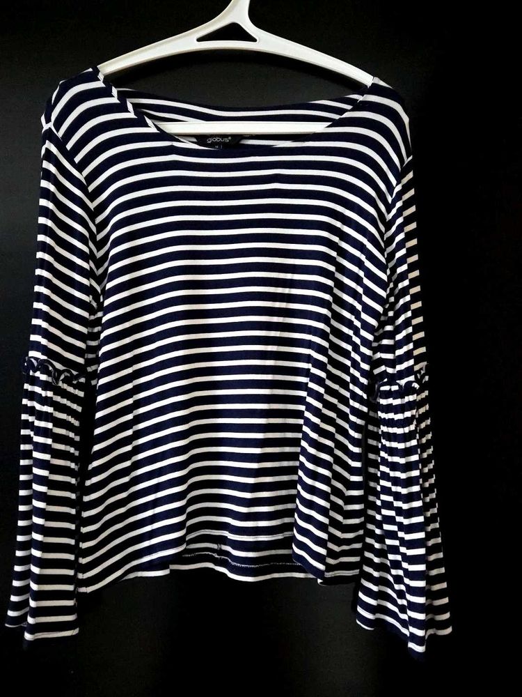 Striped Bell Sleeve Top