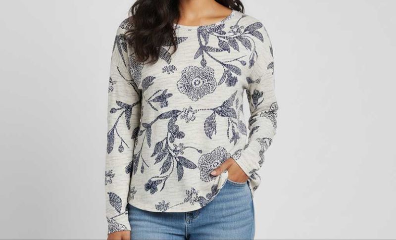 Floral Print Long Sleeve Top