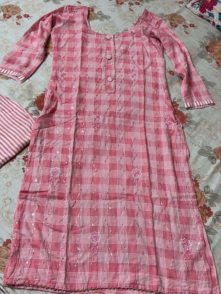 Pink Kurta Set