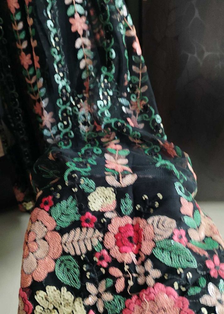 Sequin Embellished Full Length Gown