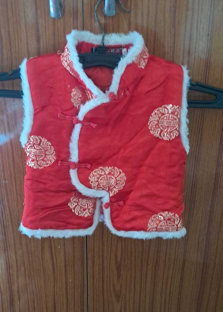 Festive Red Baby Vest