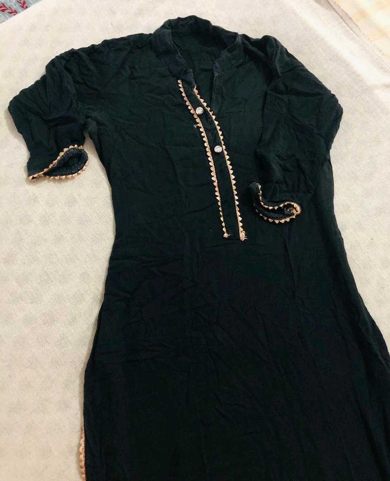 BLACK KURTA SET🖤