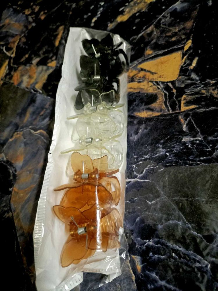 Butterfly Hair Clips set of 6