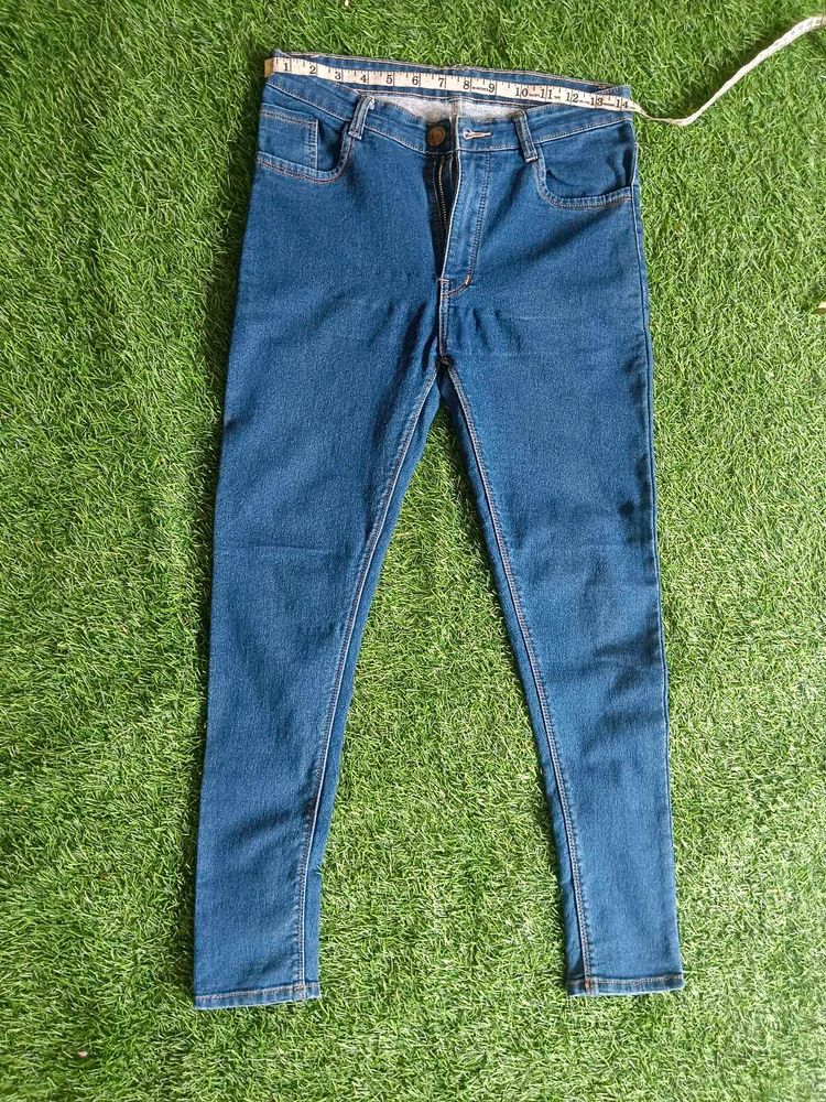 Blue Unisex Jeans Denim