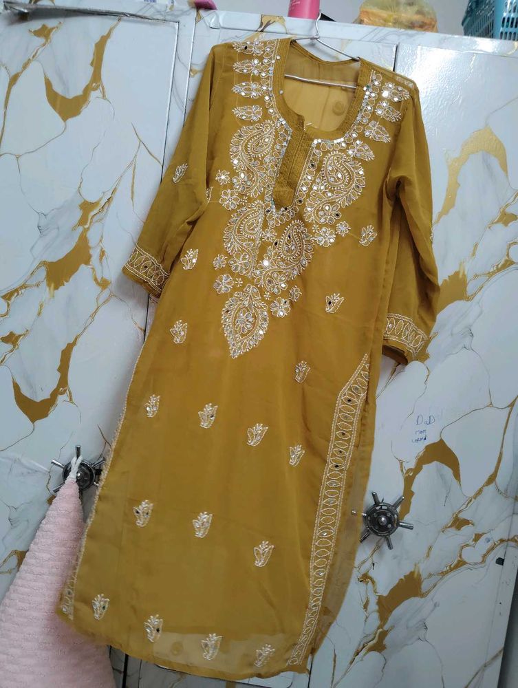 laknaiw yellow kurti