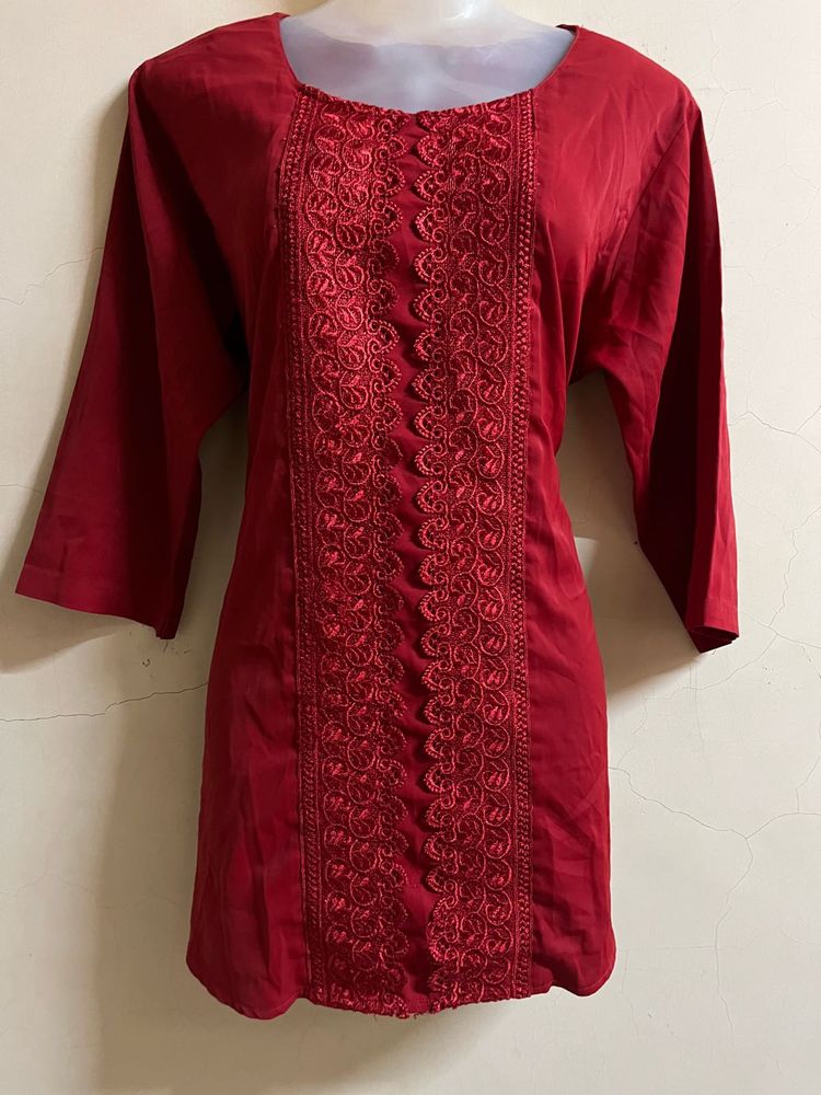 Red Plus Side One Piece