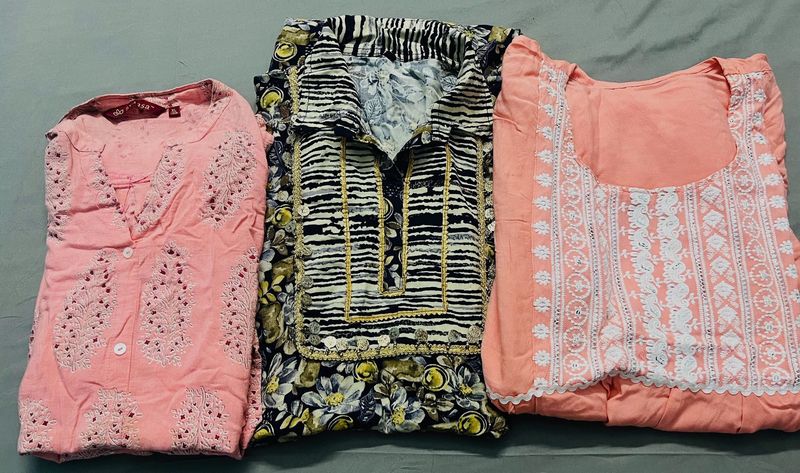 Pure Cotton Kurti Combo