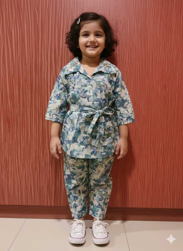 Baby girl embroidery coord set