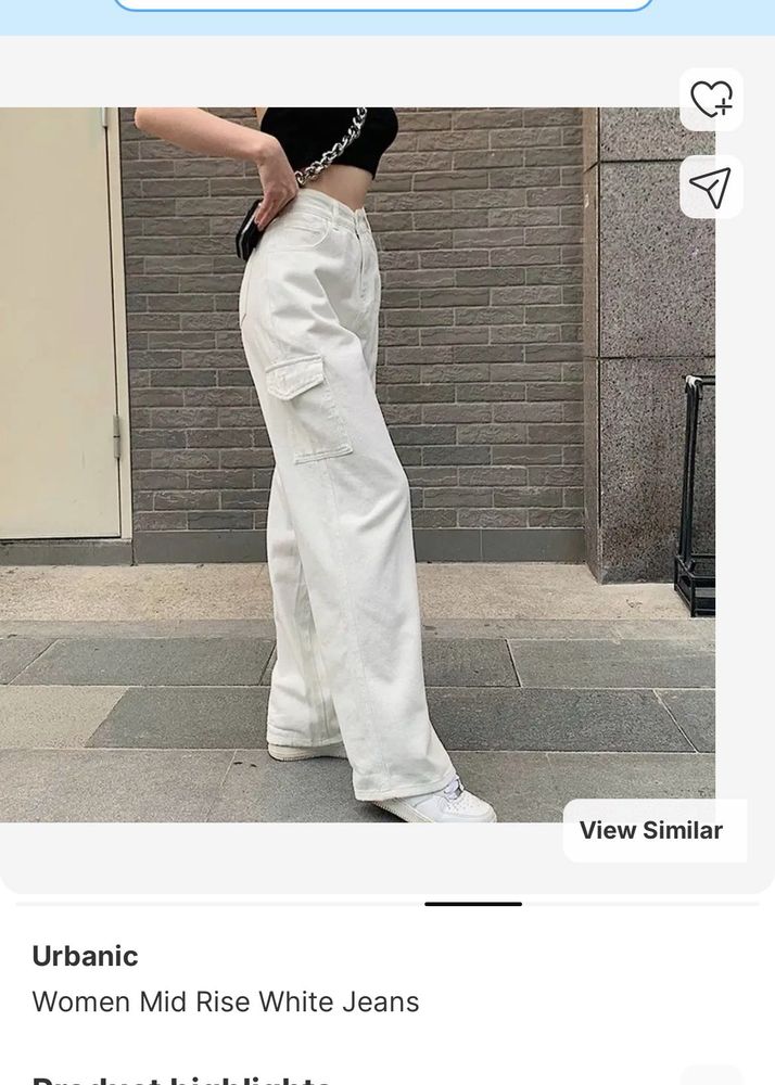 Urbanic Off White Cargos