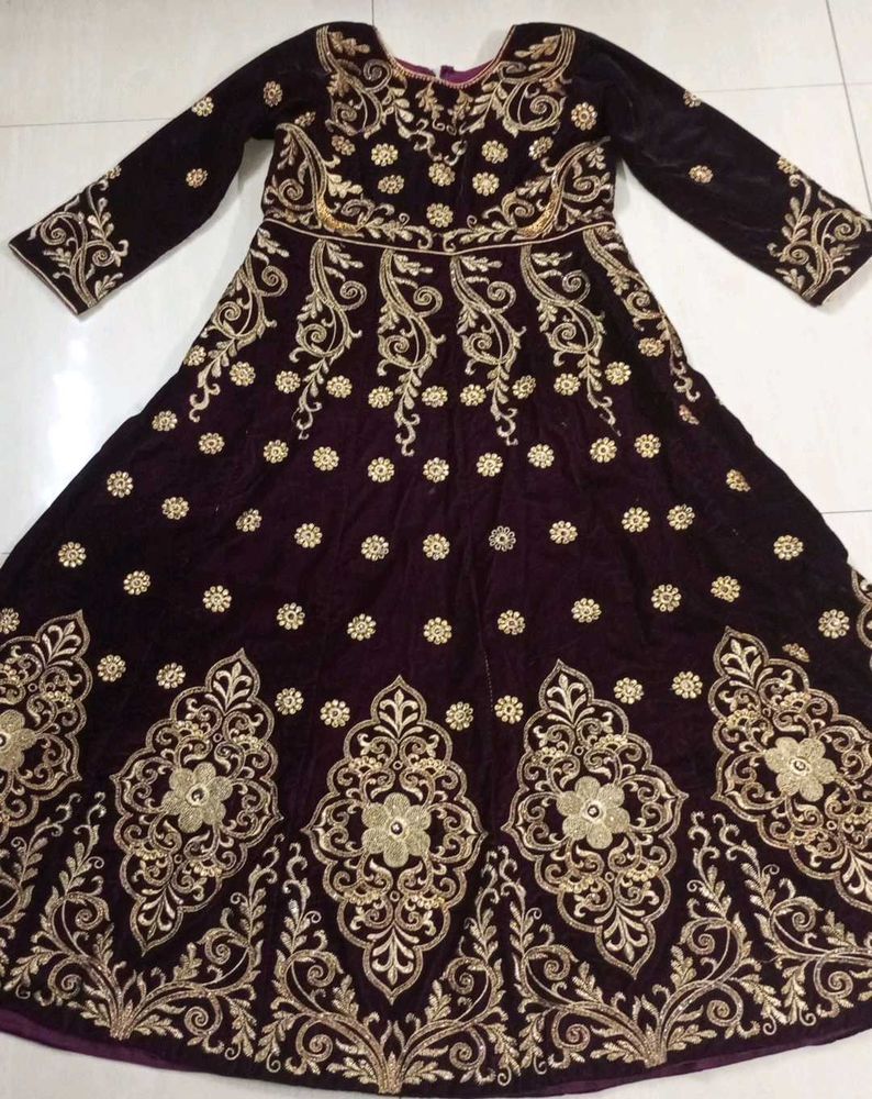 Burgundy Long Maxi Gown