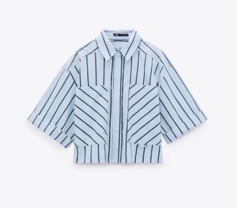 Zara Cropped Shirt