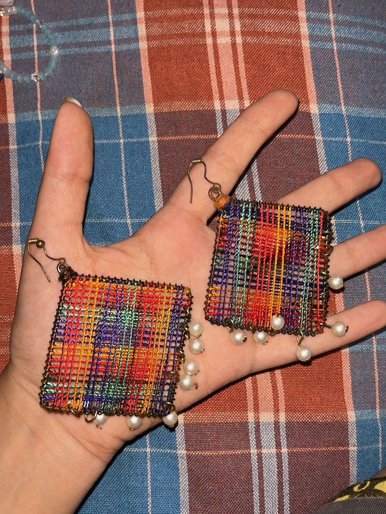 Handcrafted Fabric Earrings