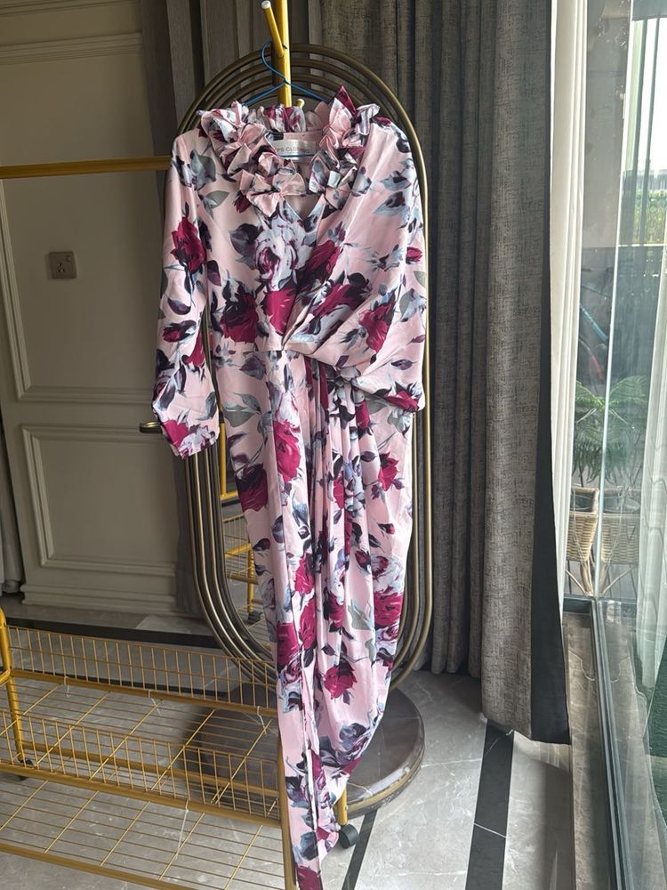 Floral Ruffle Maxi Dress