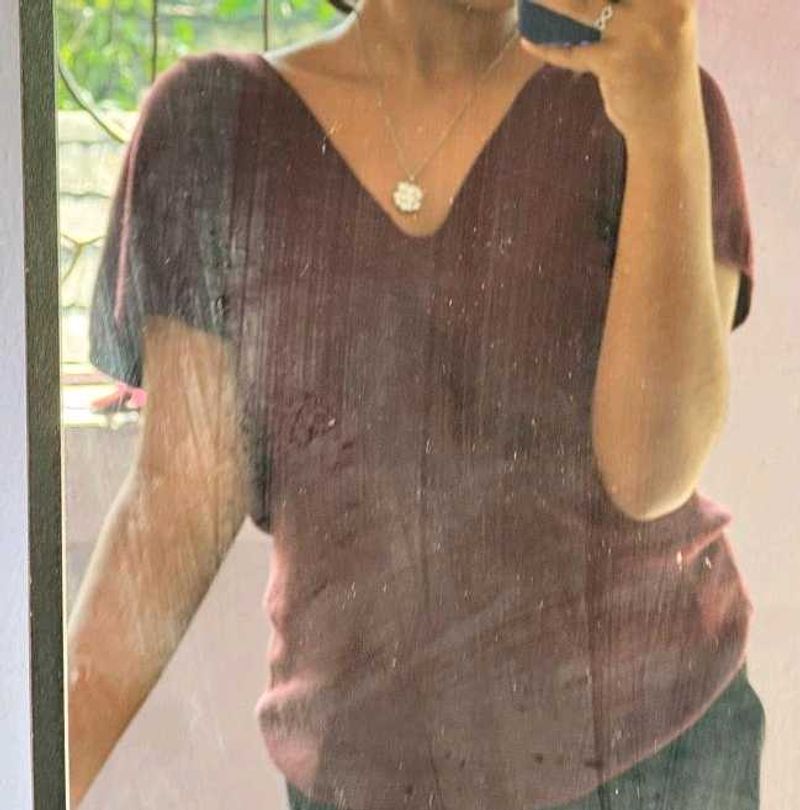Brown Stylish Top For Teens