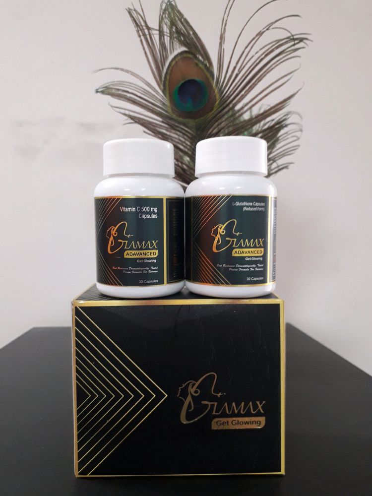 GLAMAX - Combo Of Vitamin C and L- Glutathione Capsules