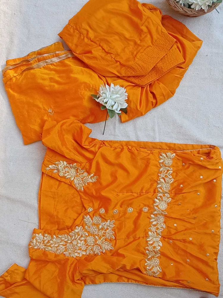 Mustard yellow Salwar Suit with dupatta