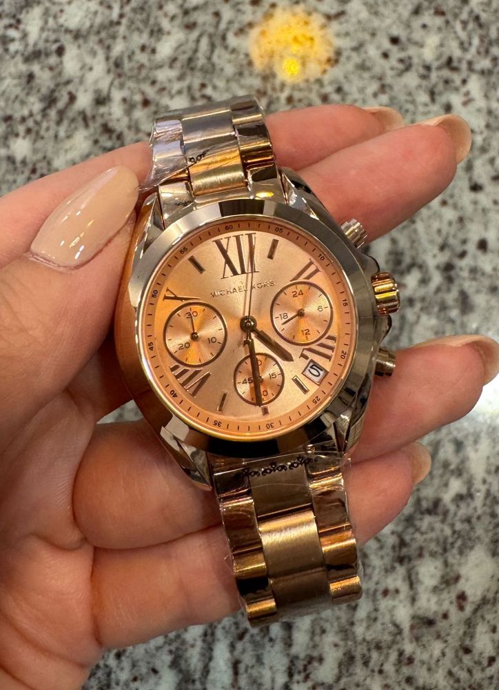 Michael Kors Mini Bradshaw Watch, rose gold, new