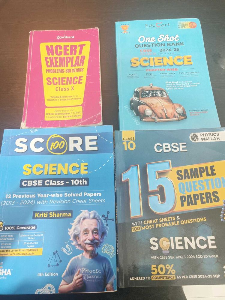 CLASS 10 Science BUNDLE- PW,Kriti,Exemplar,Educart