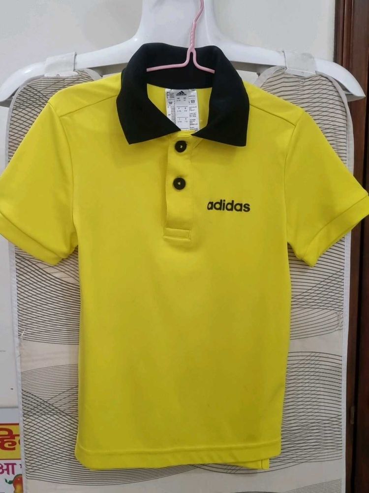 Adidas Yellow Polo tee