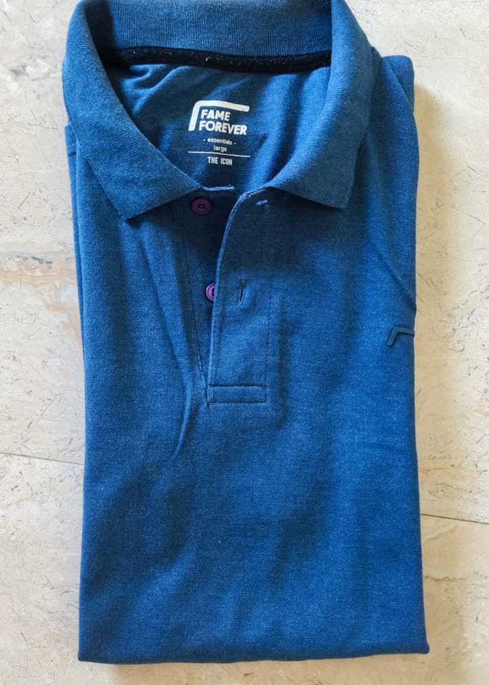 Stylish Blue Polo T-Shirt